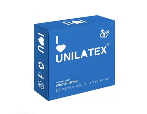 Презервативы "UNILATEX Natural Plain", 3 шт