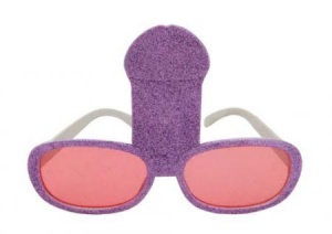 Очки "Шалун" с блестками