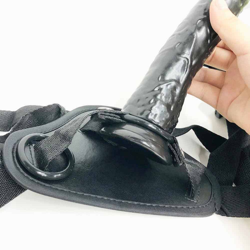 Трусики "Stripe" с кольцом для насадки-фаллоимитатора 