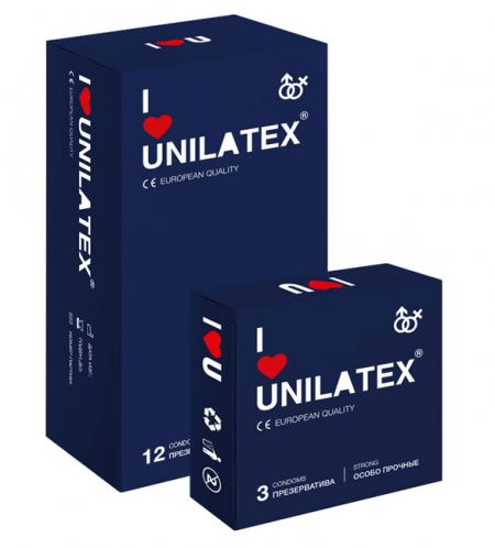 Презервативы "UNILATEX Extra Strong", 12+3 шт