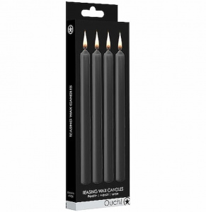 Набор черных восковых BDSM-свечей Teasing Wax Candles Large