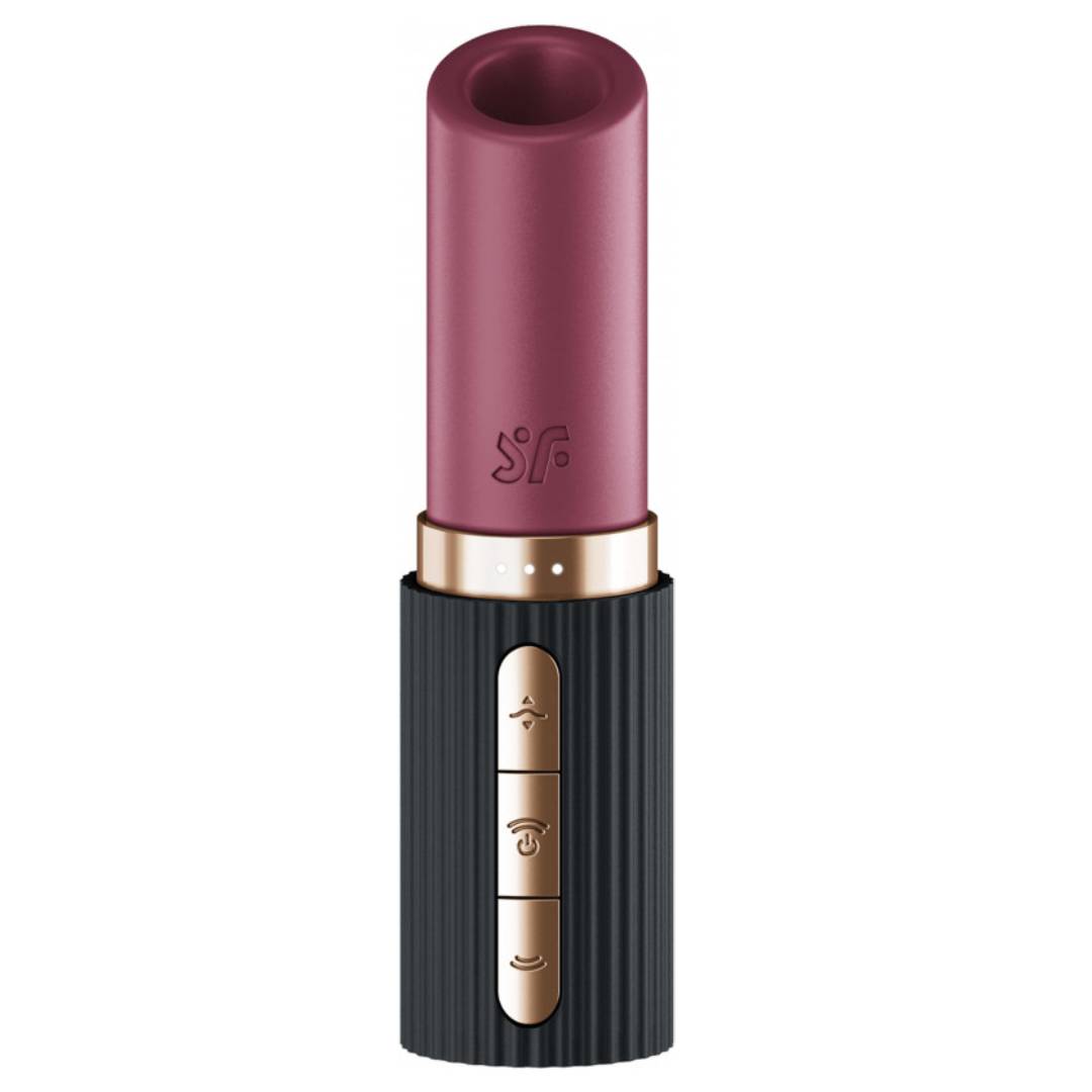 Satisfyer Воздушно-волновой стимулятор Deep Kiss black в виде помады
