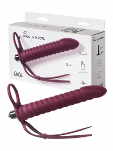 Lola Вибронасадка для Двойного Проникновения Pure Passion Rori  Wine Red 