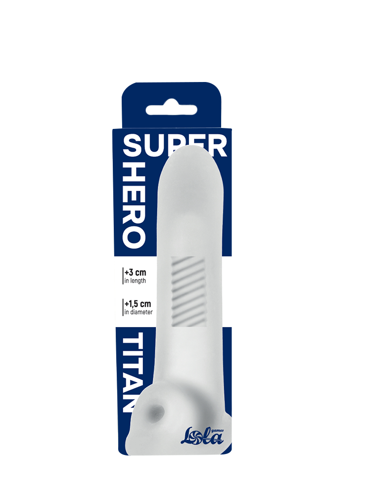 Фаллоудлинитель Super Hero Titan White