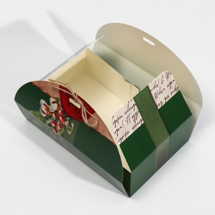 Коробка сборная "Новогодняя посылка", 28*18*8 см