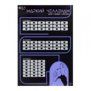 Скретч-плакат "Жаркий челлендж"