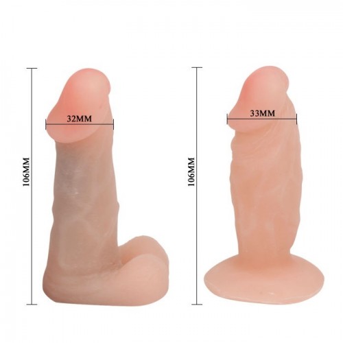 Страпон на трусах Jessica с двумя сменными насадками мини фаллоимитаторами