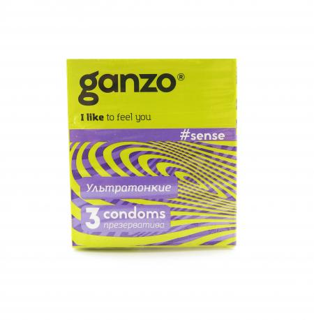 Презервативы GANZO "Sense" (тонкие), 3 шт