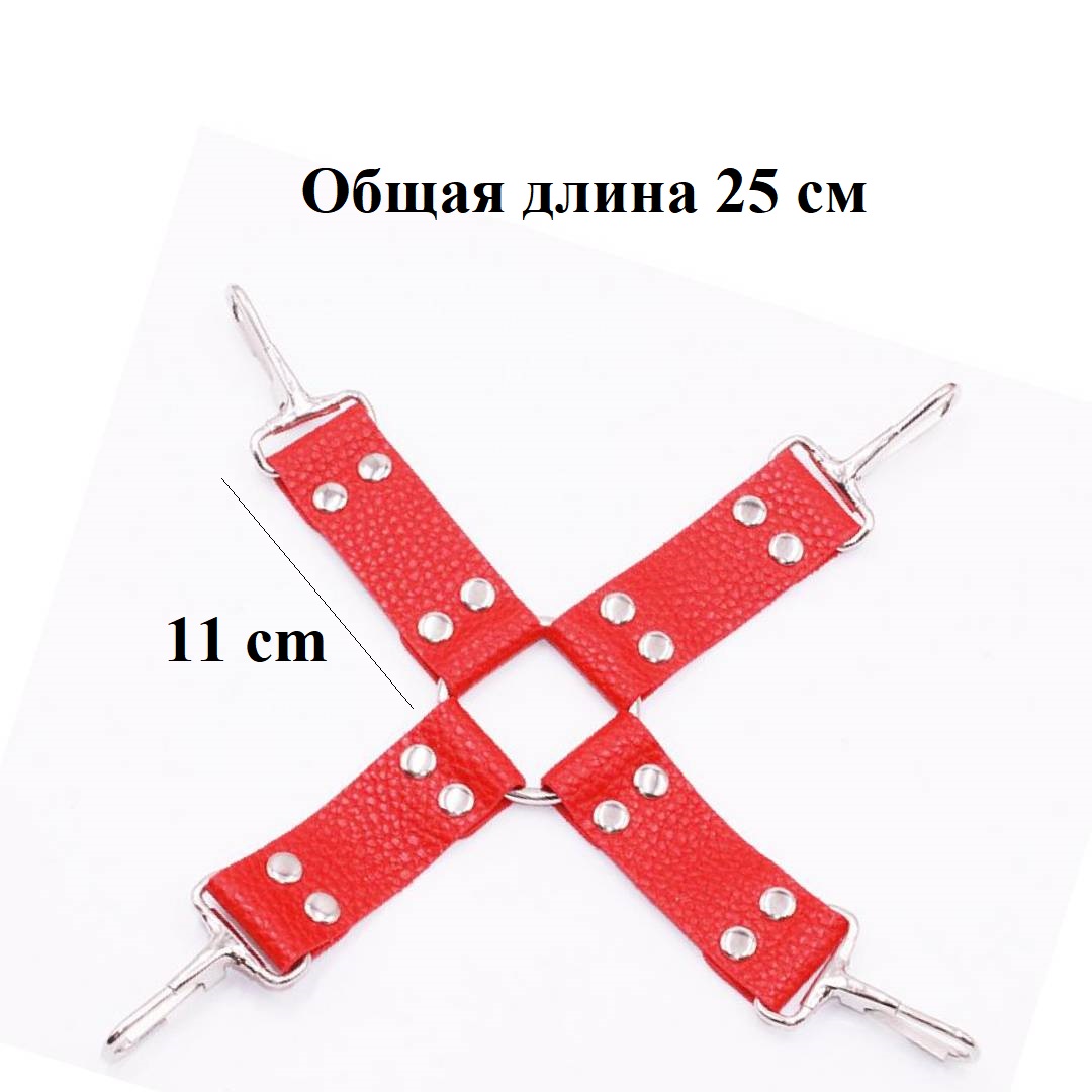 Набор БДСМ аксессуаров, 10 предметов, красный