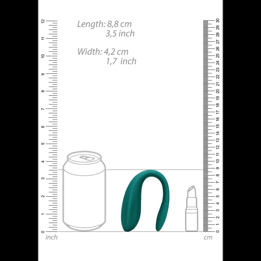 Парный вибромассажер Couple Toy with Remote Control с пультом управления (бирюзовый)