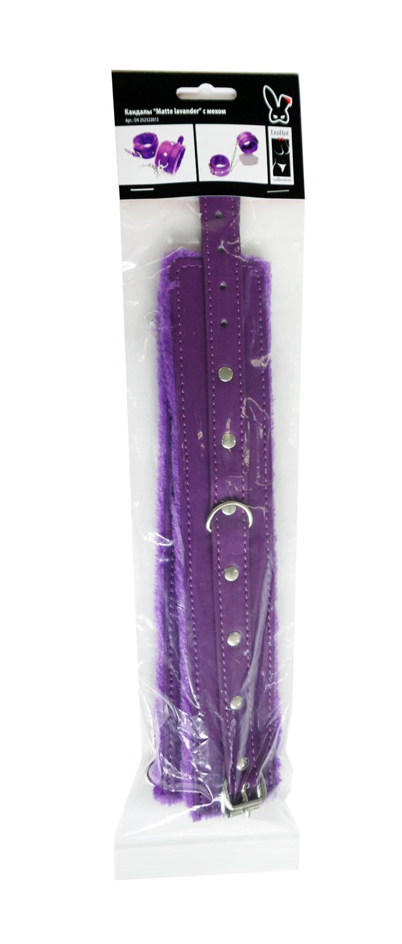 Кандалы "Matte lavander" с мехом