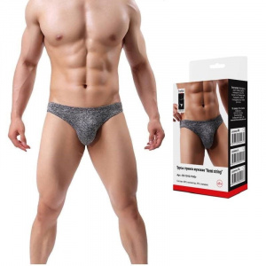 Трусы стринги мужские "Remi string" серые