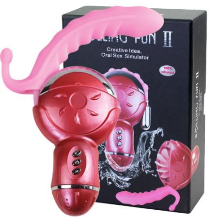 Имитатор орального секса с анальным стимулятором "Rolling Fun II"