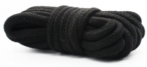 Веревка для Шибари (хлопок) черная, 5м