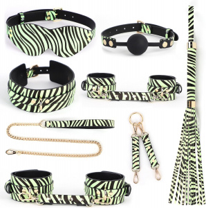 EroHot Glow Комплект БДСМ аксессуаров 8 предметов, светящийся в темноте EroHot Glow Комплект БДСМ аксессуаров 8 предметов, светящийся в темноте