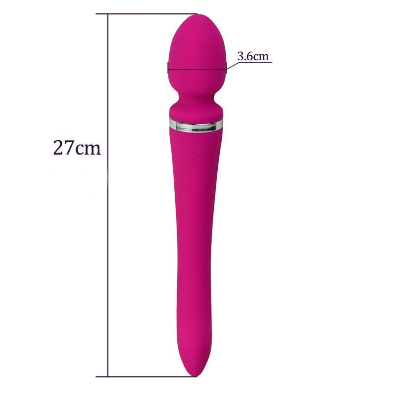 Вибромассажер силиконовый с двухсторонней вибрацией