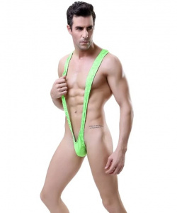 Боди мужское эротическое "Adam" зеленое