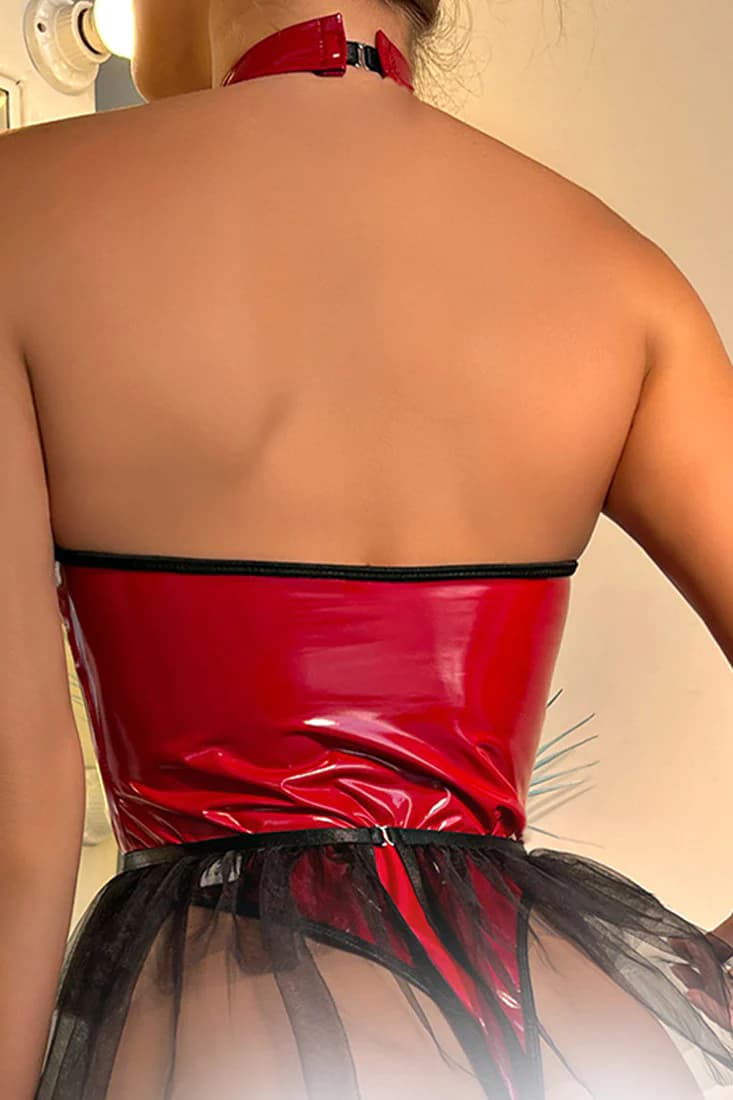 EroHot Perfect Боди "Эклипс" черно-красное