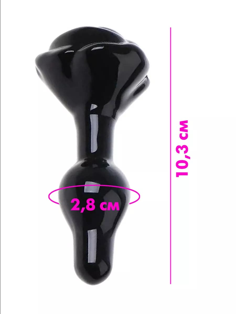 Втулка анальная стеклянная "Floret"