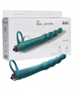 Pure Passion Вибронасадка для двойного проникновения Bramble Green
