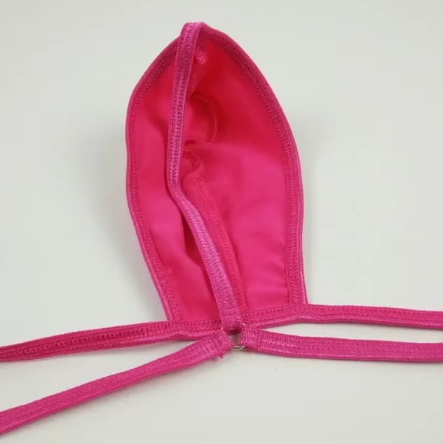 Трусы стринги мужские "Courage" малиновые