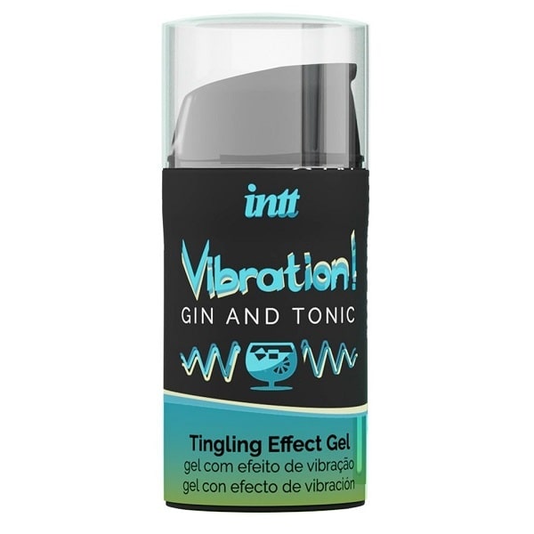 Intt Жидкий интимный гель с эффектом вибрации Gin and Tonic, 15мл
