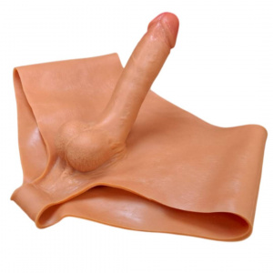 Фаллоимитатор реалистичный гнущийся на силиконовых трусах Фаллоимитатор реалистичный гнущийся на силиконовых трусах