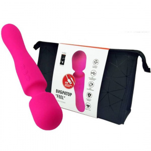 Вибратор силиконовый "FEEL" с двумя моторами, 10 режимов вибрации, водонепроницаемый