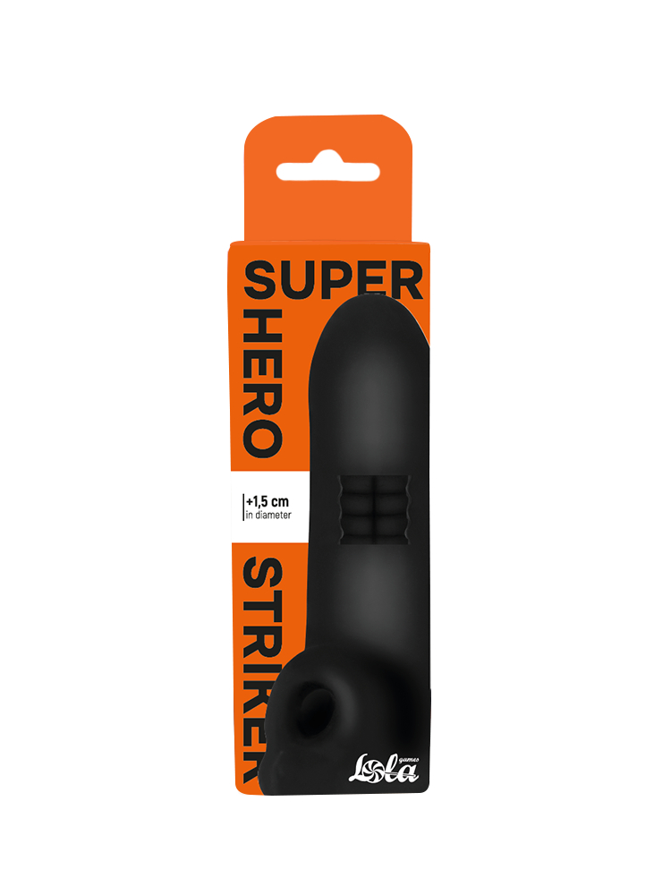 Фаллоудлинитель Super Hero Striker Black