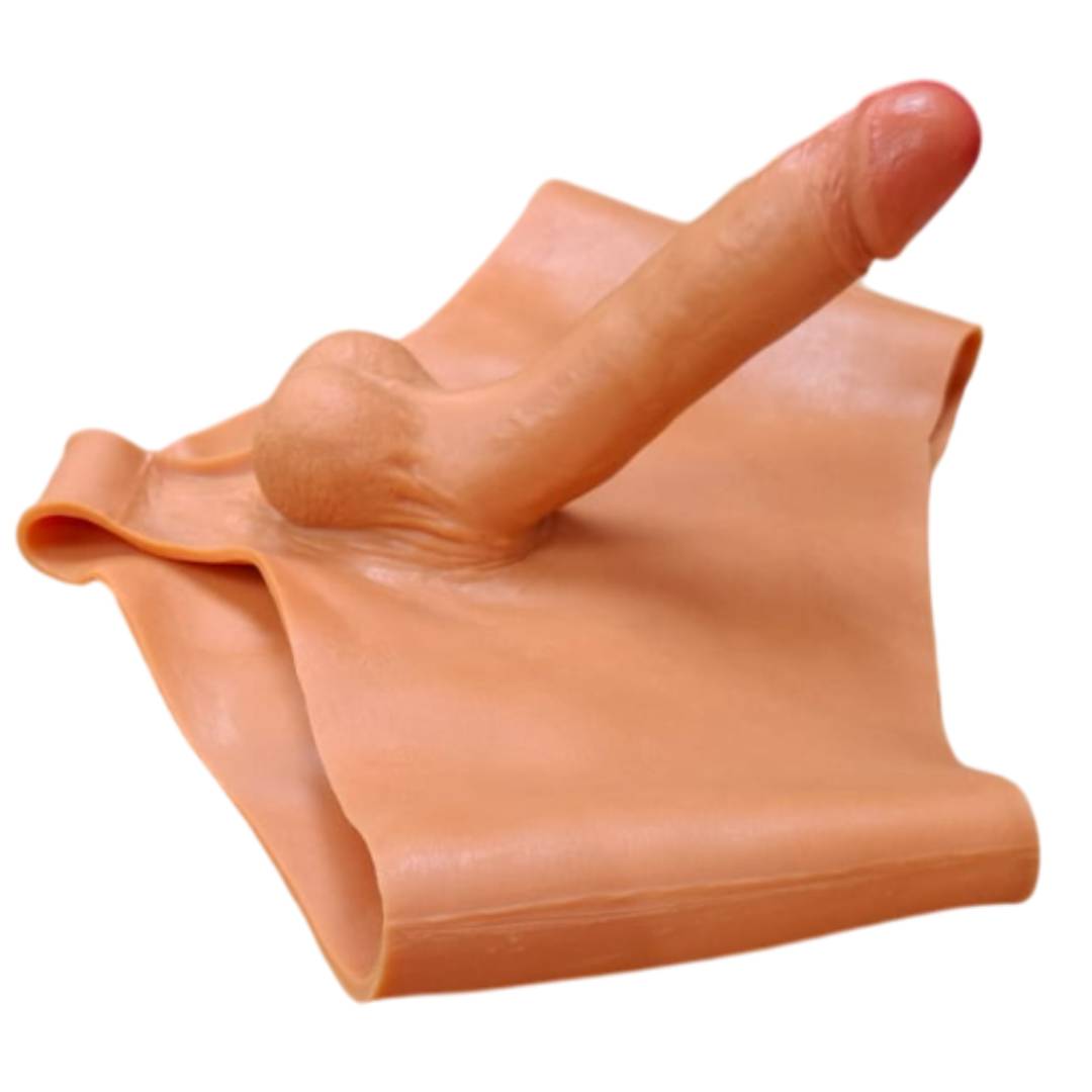 Фаллоимитатор реалистичный гнущийся на силиконовых трусах Фаллоимитатор реалистичный гнущийся на силиконовых трусах