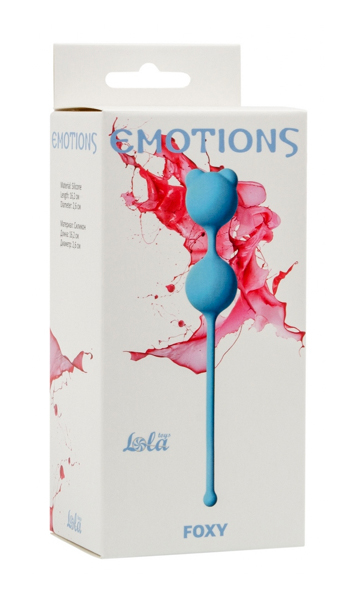 LT Шарики вагинальные Foxy, голубые