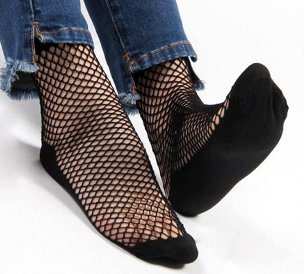 Носки сетка, черные