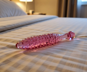 Фаллоимитатор стеклянный "PICKLE", 16см*2,5см