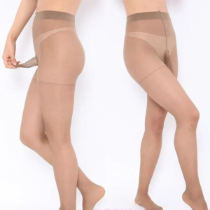 Колготки мужские с закрытым рукавом для пениса телесные Колготки мужские с закрытым рукавом для пениса телесные