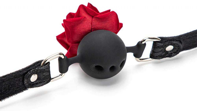 Кляп с розой "Кармен"