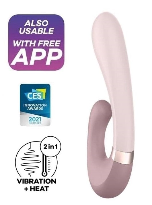 Satisfyer Вибратор-кролик Heat Wave с функцией нагрева, розовый