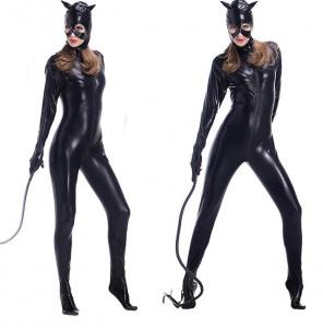 Боди-комбинезон виниловый и маска  "Cats"