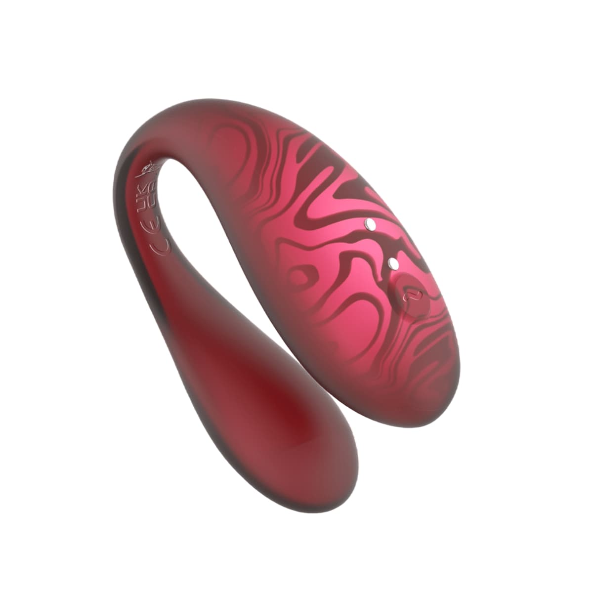 Парный вибромассажер TWIN+ Red с пультом ДУ и управлением через приложение