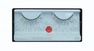 Ресницы белые с "серебром" длинные 