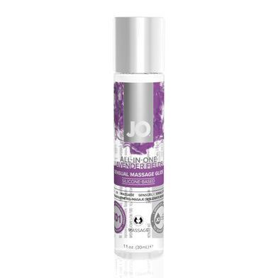 JO Лубрикант ALL-IN-ONE MASSAGE GLIDE- LAVENDER на силиконовой основе, 30 мл