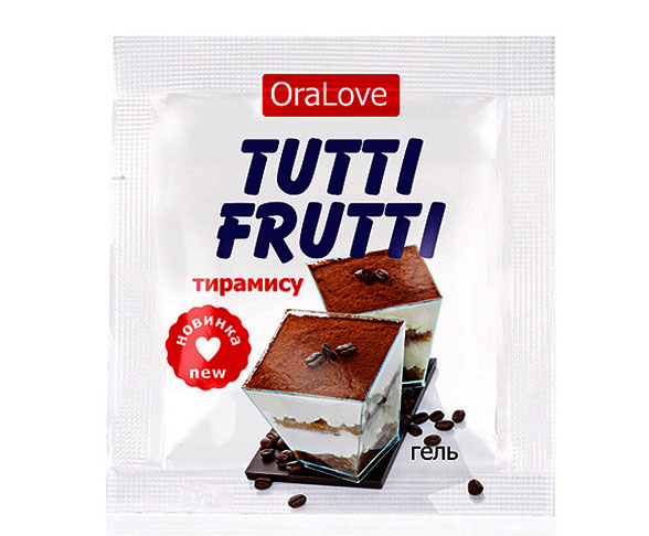Лубрикант "Tutti-Frutti OraLove" тирамису, 4 гр
