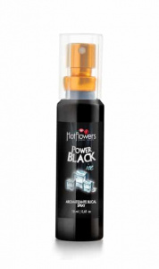 HotFlowers Спрей для рта POWERBLACK охлаждающим эффектом