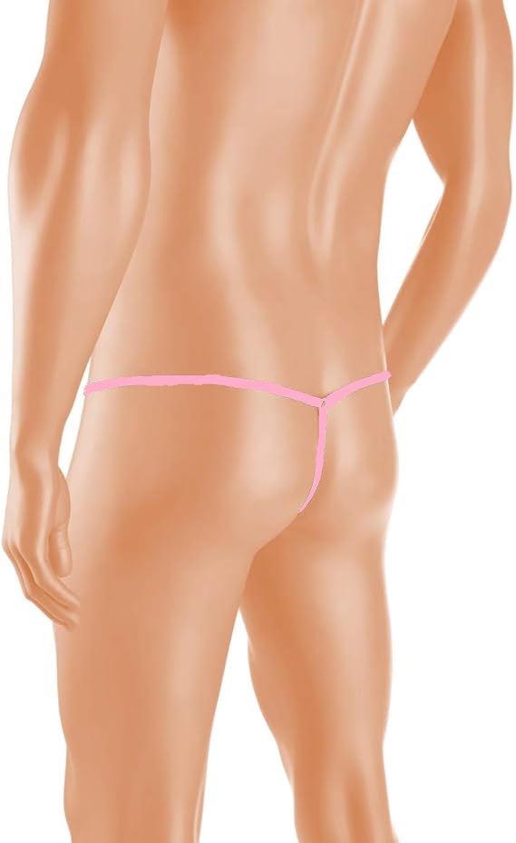 Трусы стринги мужские "Courage" розовые