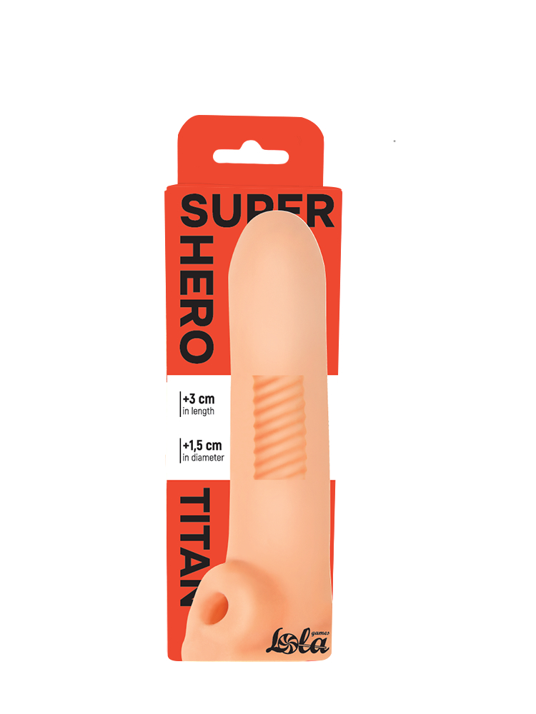 Фаллоудлинитель Super Hero Titan Beige