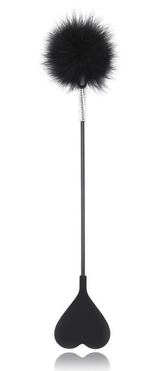 Стек с опушкой и сердцем "Sensy"