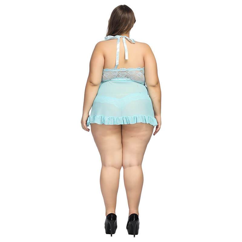 EroHot Eleganse Plus Пеньюар бирюзовый EroHot Eleganse Plus Пеньюар бирюзовый