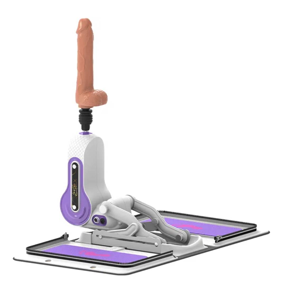 Секс машина в чемодане Премиум с реалистичной насадкой фаллоимитатором и функцией вибрации Секс машина в чемодане Премиум с реалистичной насадкой фаллоимитатором и функцией вибрации