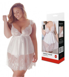Пеньюар "Volare" Plus size белый