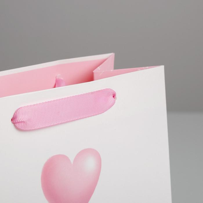 Пакет подарочный "Love you", 18*23 см