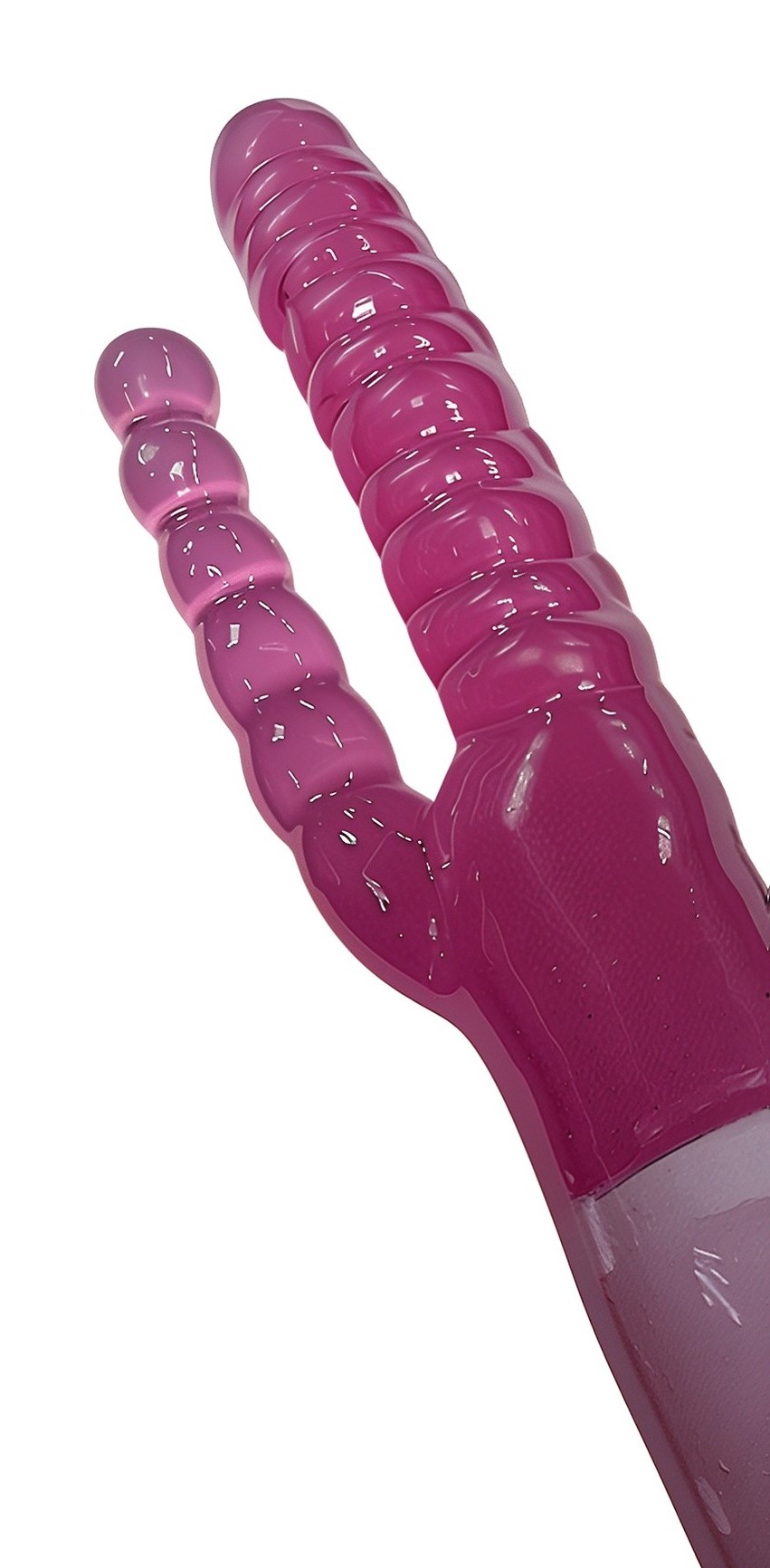 Фаллоимитатор насадка гелевая двойная сменная для секс машины 